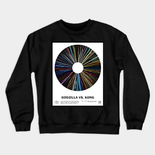 minimal_God.zilla vs Kong Warp Barcode Movie Crewneck Sweatshirt